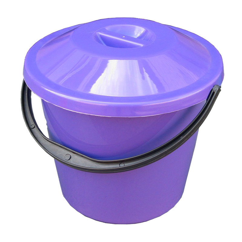 Відро пластикове ПОЛИМЕРАГРО, універсальне, з кришкою, 10 л